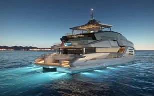 يخت CAT 110: تجربة بحرية استثنائية مع مسابح وجاكوزي وشرفة خاصة