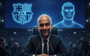  غوارديولا يرد بسخرية على شائعات انتقال هالاند إلى برشلونة