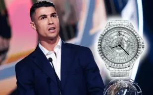 كريستيانو رونالدو يحتفل بجائزة جديدة بإطلالة فاخرة وساعة نادرة بقيمة 960 ألف دولار