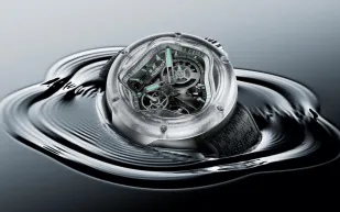 Hublot تكشف عن ساعة Arsham Splash.. تحفة فنية من التيتانيوم والياقوت