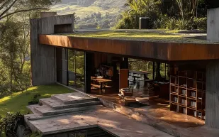 في قلب الأدغال.. المنزل الوحشي في كولومبيا يذيب الحدود بين الطبيعة والعمارة