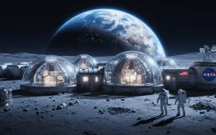 ناسا تبتكر طريقة جديدة لبناء منازل على القمر باستخدام تقنيات الزجاج القمري