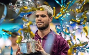 كارلوس ألكاراس: مستقبل التنس في السعودية مشرق جدًا (فيديو) 