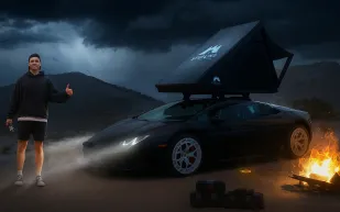 مغامرة تنقلب رأسًا على عقب.. لامبورغيني تغرق في رمال يوتا! (فيديو)