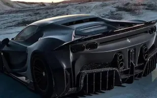 فيراري SF90 تتحول إلى أيقونة سوداء مهيبة