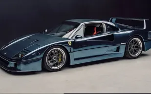 فيراري F40 تتألق بتغليف أزرق معدني فاخر من Inozetek بإصدار محدود