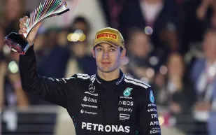 انتصار بشري جديد: جورج راسل يفوز بتحدي السرعة مع مستر بيست (فيديو)