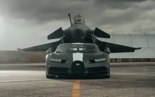 مصادرة سيارة بوغاتي ومنع سائقها من القيادة 10 أعوام… ما القصة؟ (فيديو)