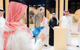 في ملهم.. بيع صقرين بمزاد الصقور السعودي بقيمة 200 ألف ريال (فيديو)