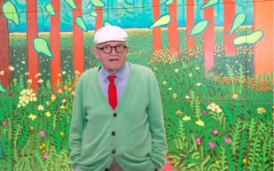 فناء قصر كارلوس الخامس: لوحة هوكني المائية تتصدر مزاد بونهامز المرتقب