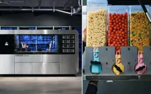 شيف بلا قبعة.. روبوت يطبخ 120 وجبة في الساعة (فيديو)