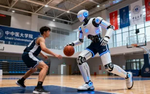 إنجاز علمي.. روبوت متكامل يلعب كرة السلة بشكل تفاعلي مع البشر (فيديو)