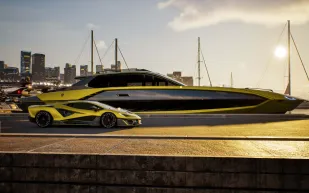 Tecnomar for Lamborghini 101FT   لقاء الأساطير فوق الأمواج الهائجة