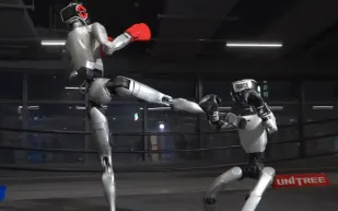 الصين تبهر العالم مجددًا.. روبوت H2﻿ يطيح بنظيره في معركة تحاكي البشر (فيديو)