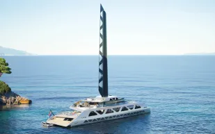 فخامة مستدامة.. يخت Aera يستخدم شراعًا ذكيًا لتوليد الطاقة النظيفة