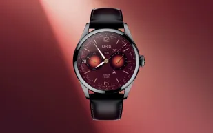 ساعة Oris الجديدة.. قرص أحمر فاخر واحتياطي طاقة 10 أيام