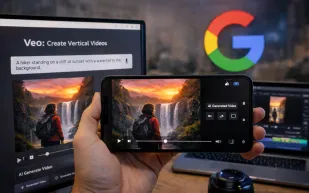 غوغل تطلق أدوات Veo الجديدة لإنتاج الفيديوهات الرأسية بالذكاء الاصطناعي