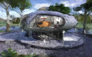 أول منزل من تصميم روبوت بشري: اكتشف المشروع الفريد (فيديو)