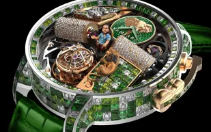 Jacob & Co تضع أنانت أمباني داخل تحفة زمنية.. ساعة بـ1.5 مليون دولار(فيديو)