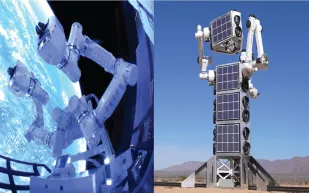 روبوتات تبني برجًا بارتفاع 5 أمتار.. كيف فعلت ذلك؟ (فيديو)