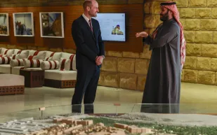 "واس" توثق لقاء ولي العهد بالأمير ويليام في الرياض (فيديو)