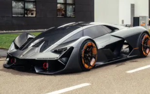 بمحركات داخل العجلات.. سيارة "لامبورغيني تيرزو ميلينيو" بهيكل ذكي يخزن الطاقة