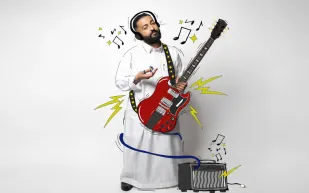 إبراهيم الحجاج يتصدر غلاف العدد الجديد من مجلة الرجل 
