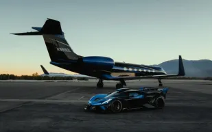 أغلى تنسيق في العالم: بوغاتي بوليد وغلف ستريم G550 بلون واحد
