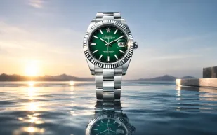 روجر فيدرير يخطف الأنظار بساعة Rolex Datejust 41 الخضراء.. تعرف على السعر والمواصفات