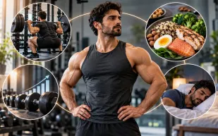 ما الذي تحتاج إليه لبناء العضلات؟ قواعد التدريب والتغذية