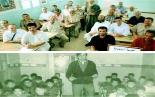 صوره: معلم جزائري يكرر صورة مع طلابه بعد 45 عاماً