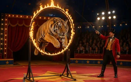هذه النصيحة منعت وقوع كارثة بعد هروب نمر من السيرك في روسيا (فيديو)