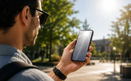 لماذا تبدو شاشة هاتفك أسوأ تحت أشعة الشمس؟