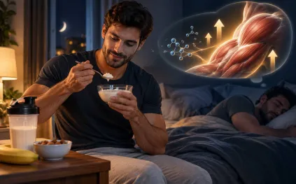 هل يساعد تناول البروتين قبل النوم على بناء العضلات؟