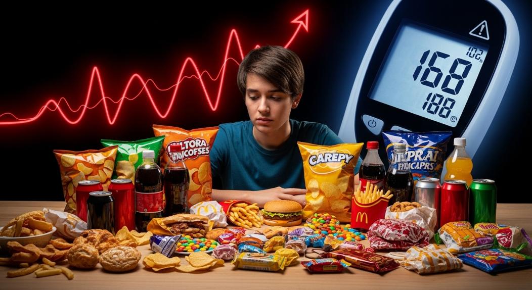 دراسة توضح العلاقة بين الأطعمة فائقة المعالجة والسكري لدى الشباب