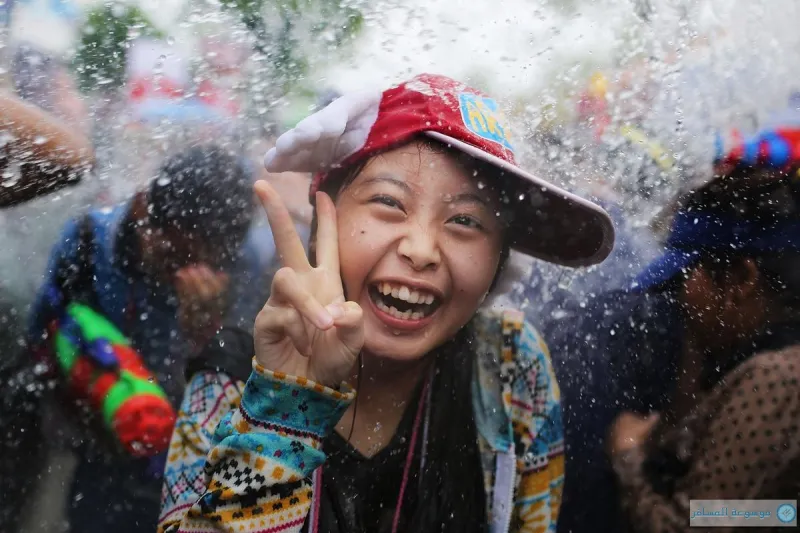 بالصور: مهرجان عيد الماء فى تايلاند