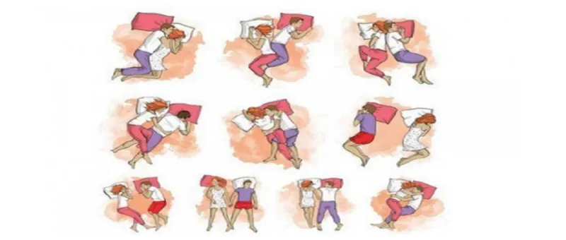 سبع وضعيات نوم تفضح علاقة الزوجين العاطفية...بالصور