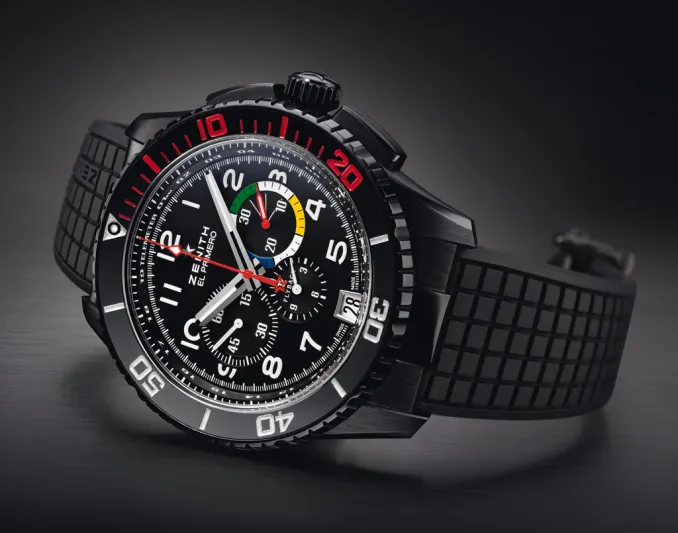 El Primero Stratos Flyback Rainbow ساعة رياضية من زينيث