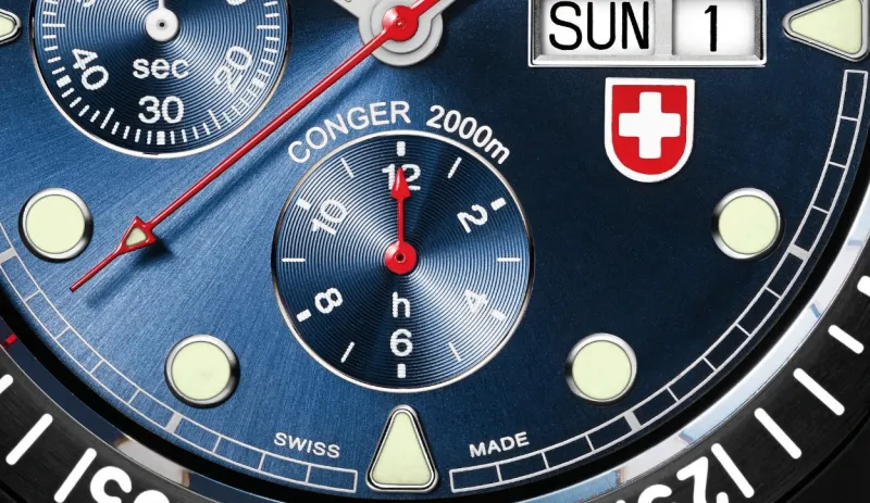 ساعة Conger Nero Auto من Swiss Military