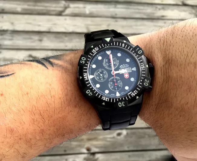 ساعة Conger Nero Auto من Swiss Military