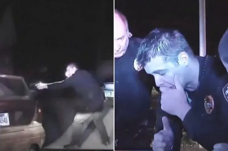 فيديو..انهيار ضابط أمريكي بعد قتله شخصا أعزل