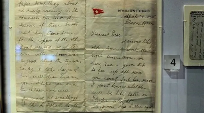 بيع رسالة لناجية من "تايتانيك" بـ 12 ألف دولار