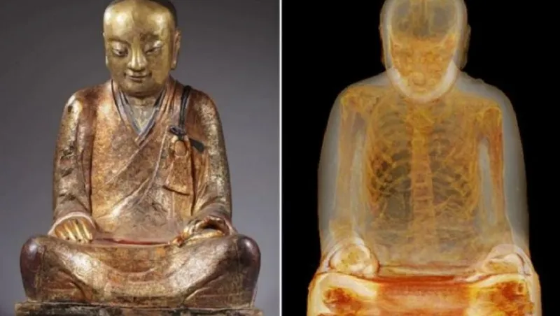 بالصورة: سر مذهل لن يخطر على البال.. داخل تمثال بوذا!