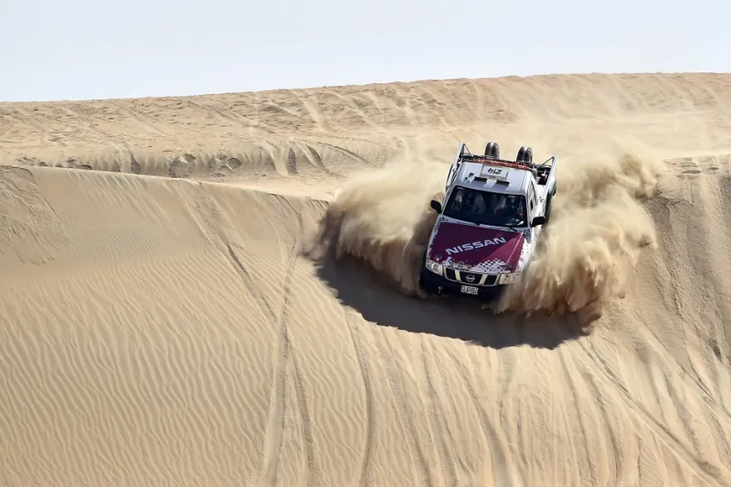 ناصر العطية يتصدر السيارات  في ثاني أيام رالي أبوظبي الصحراوي 