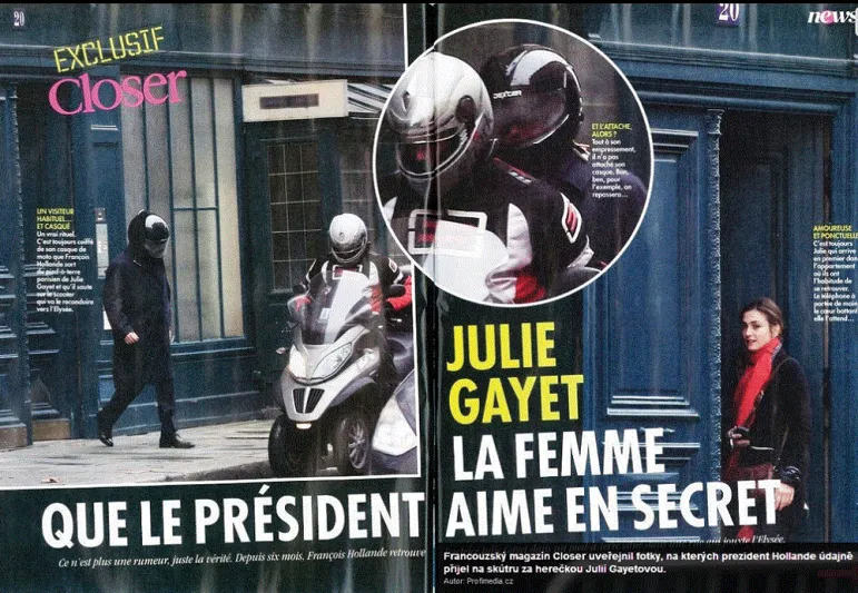 مبيعات قياسية من «خوذة هولاند» في صور فضيحته الغرامية