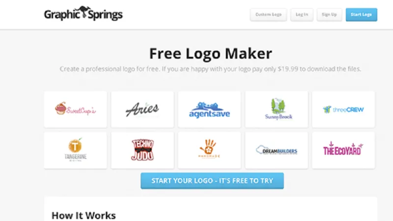 موقع مجّاني لإنشاء تصاميم الشعارات “Logo”