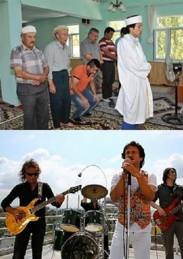 شاب تركي: مطرب في الليل وامام مسجد في النهار. 