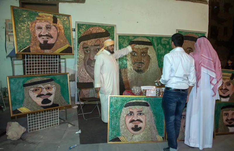 جدارية من 50 ألف عملة معدنية مشروع سعودي لدخول جينيس 