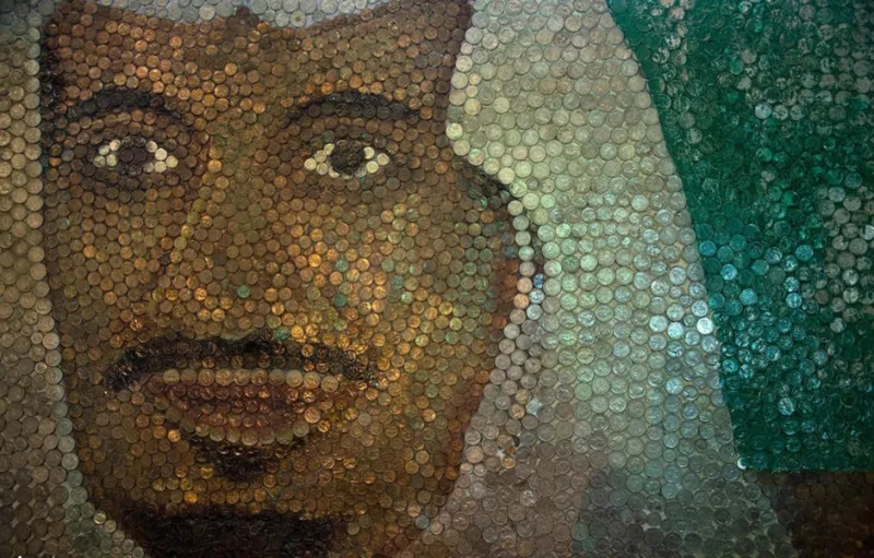 جدارية من 50 ألف عملة معدنية مشروع سعودي لدخول جينيس 