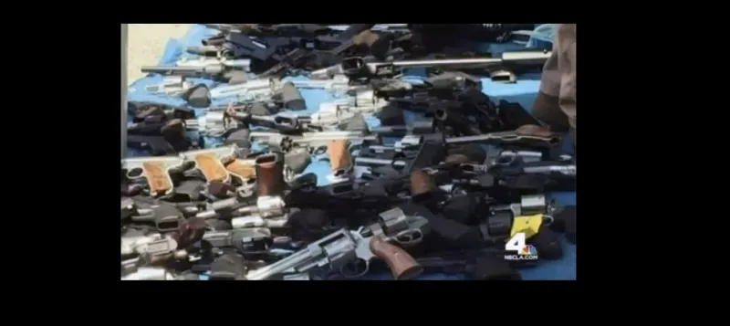 بالصور 1200 سلاح ناري في منزل رجل ميت في لوس أنجليس